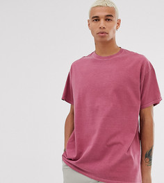 Пыльно-красная oversize-футболка Reclaimed Vintage - Фиолетовый