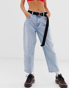 Синие джинсы прямого кроя Bershka - Синий