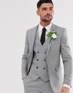 Черный пиджак в ломаную клетку Burton Menswear - Черный