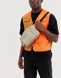 Желтая сумка-кошелек на плечо с принтом ASOS DESIGN - Бежевый