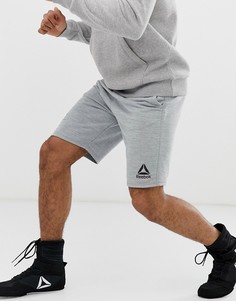 Серые шорты с логотипом Reebok - UFC - Серый