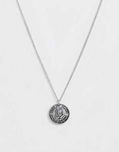 Серебристая цепочка с подвеской Icon Brand - Серебряный