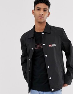 Легкая черная куртка с логотипом Diesel J-Roman-P - Черный