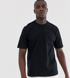 Черная плотная свободная футболка ASOS WHITE Tall - Белый