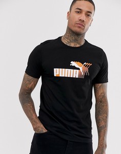 Черная футболка с логотипом Puma - Черный