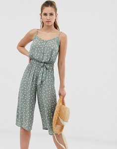 Комбинезон в горошек на пуговицах Brave Soul antonia - Зеленый