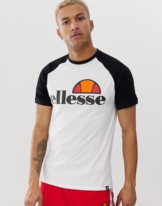 Черно-белая футболка ellesse Cassina - Белый