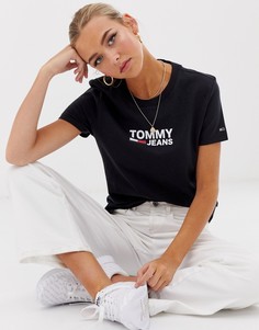 Футболка с логотипом Tommy Jeans - Черный