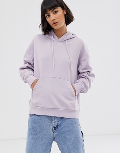 Oversize-худи сиреневого цвета Weekday - Фиолетовый