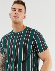 Футболка в полоску Brave Soul - Зеленый
