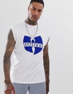 Oversize-футболка без рукавов с принтом Wu-Tang Clan ASOS DESIGN - Белый
