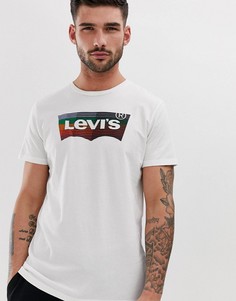 Белая футболка с большим радужным логотипом в форме летучей мыши Levis - Белый Levis®