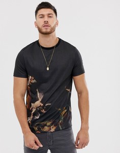 Футболка из органического хлопка с принтом ASOS DESIGN - Черный