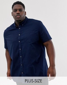 Темно-синяя оксфордская рубашка Burton Menswear - Big & Tall - Темно-синий