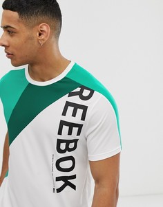 Белая футболка в стиле колор блок Reebok one series - Белый