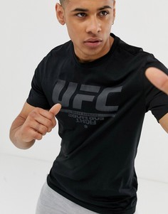 Черная футболка с логотипом Reebok UFC - Черный