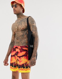 Шорты для плавания ASOS DESIGN - Оранжевый