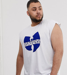 Oversize-футболка без рукавов с принтом Wu-Tang Clan ASOS DESIGN Plus - Белый
