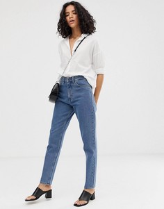 Выбеленные джинсы в винтажном стиле Waven - Elsa - Синий