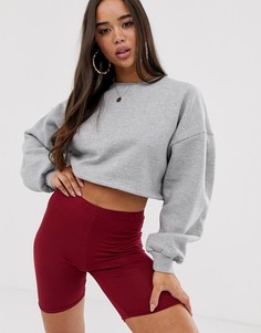 Джемпер с вырезом и шнурком на спине In The Style - Серый