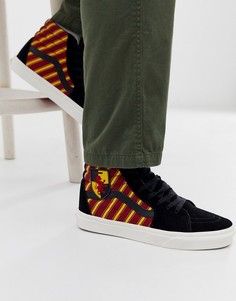 Высокие кожаные кроссовки Vans X Harry Potter - Gryffindor Sk8 - Красный
