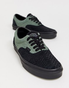 Кожаные кроссовки Vans X Harry Potter - Slytherin Era - Зеленый