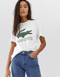 Футболка с логотипом Lacoste - Белый