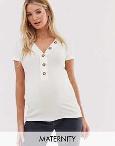 Белый топ с пуговицами Mamalicious nursing - Белый Mama.Licious