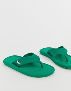 Зеленые шлепанцы Lacoste - Зеленый