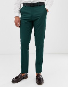 Темно-зеленые брюки скинни ASOS DESIGN - Зеленый