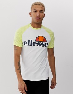 Бело-желтая футболка ellesse Cassina - Белый