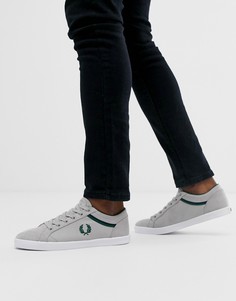 Серые парусиновые кеды Fred Perry - Серый