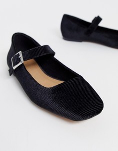 Черные балетки ASOS DESIGN - Links mary jane - Черный