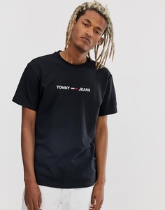 Черная футболка с логотипом Tommy Jeans - Черный