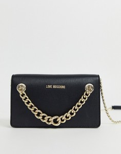 Черная сумка через плечо Love Moschino - Черный
