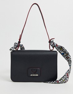 Черная сумка через плечо Love Moschino - Черный
