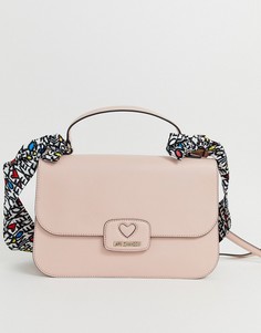 Розовая сумка на плечо Love Moschino - Розовый