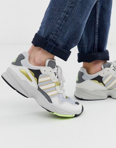 Золотисто-серые кроссовки adidas Originals yung-96 - Белый