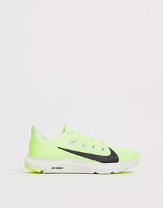 Кроссовки цвета лайма Nike Running - quest - Зеленый