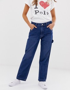 Джинсы в стиле милитари с логотипом Polo - Sports - Синий