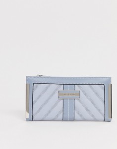 Стеганый складной кошелек бледно-синего цвета River Island - Синий