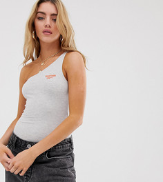 Серое боди на одно плечо Reebok эксклюзивно для ASOS - Серый