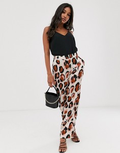 Брюки с леопардовым принтом Vila - Мульти