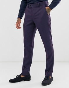 Зауженные брюки из саржи ASOS DESIGN - Красный