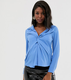 Рубашка с длинными рукавами и глубоким вырезом ASOS DESIGN Maternity - Синий