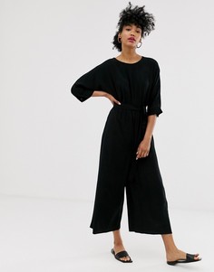 Комбинезон с поясом ASOS DESIGN - Черный
