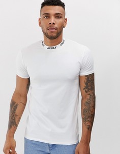 Белая обтягивающая футболка SikSilk - Белый