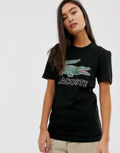 Футболка с логотипом Lacoste - Черный