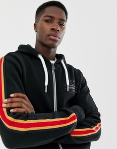 Черный свитшот на молнии с капюшоном Superdry - Черный