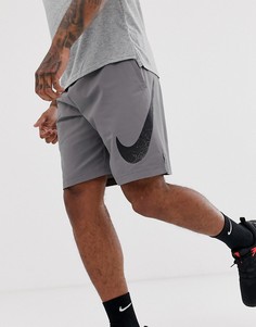 Серые шорты с логотипом Nike Training - flex 2.0 - Серый